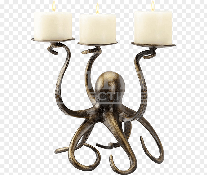 Candle Octopus Candlestick Tentacle Candelabra PNG