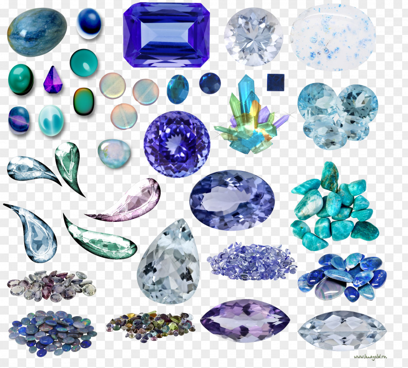 Gemstone Cut Sapphire PNG