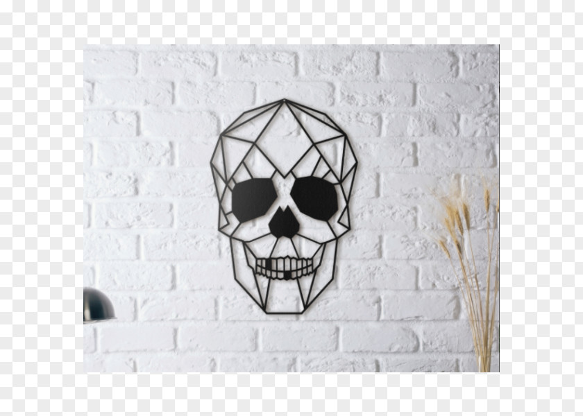 Skull Metal Art Wall Decal Plasma Cutting PNG