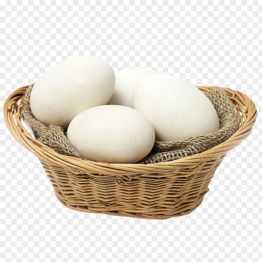 A Basket Of Goose Eggs Domestic Egg PNG