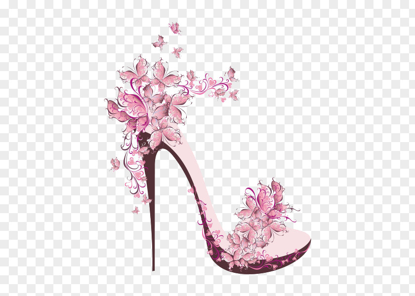 Beautiful Decorative Pattern High Heels High-heeled Footwear Shoe Stock Photography Drawing Royalty-free PNG