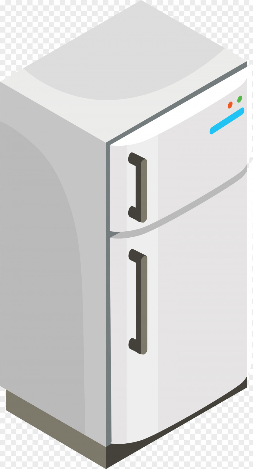 Cartoon Grey Mini Refrigerator Home Appliance Furniture Drawer PNG
