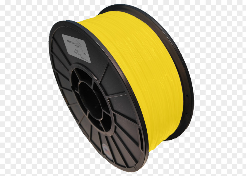 Electrical Supply Rim 3d Printing Filament Yellow PNG