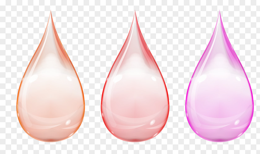 Pink Water Drops Liquid PNG