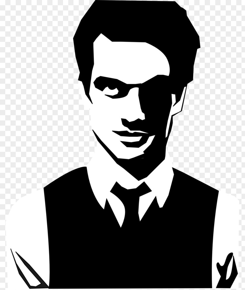 Potrait Brendon Urie Black And White Stencil Panic! At The Disco Art PNG