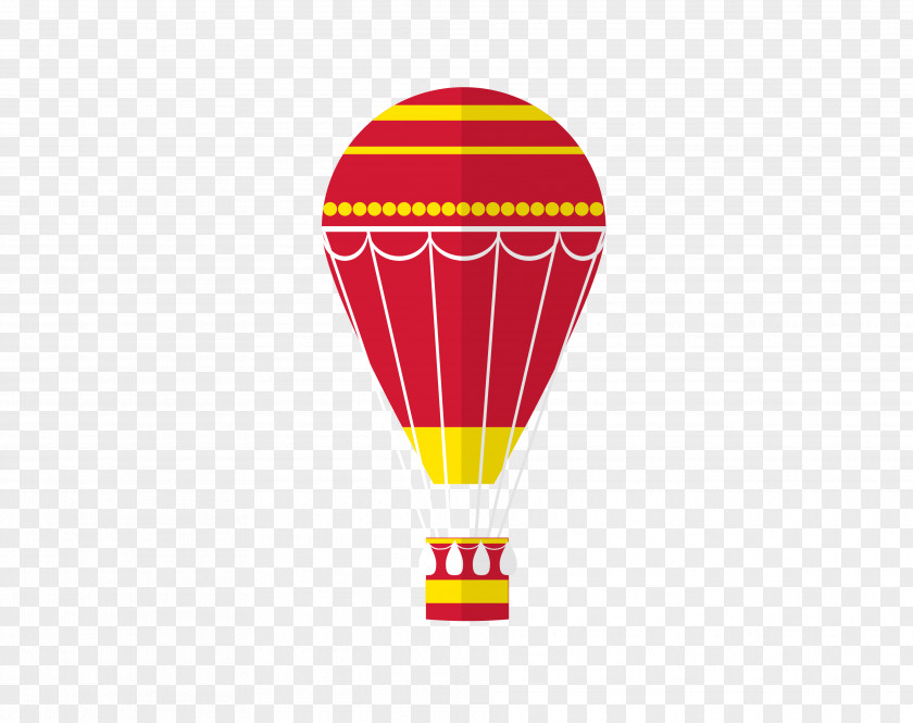 Red Hot Air Balloon Clip Art PNG