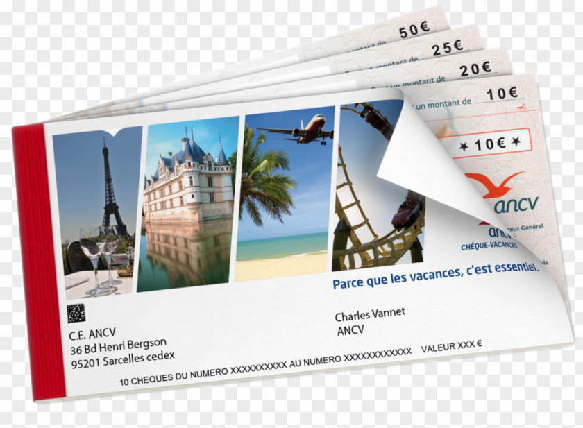 Vacances Chèque-vacances Cheque Comité D'entreprise Tourisme Social Civil Service PNG
