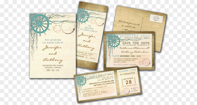 Beach Wedding Invitation Post Cards Convite PNG