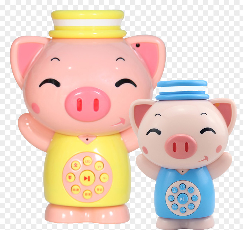 Cute Cartoon Piggy Bank Domestic Pig Child Toy PNG