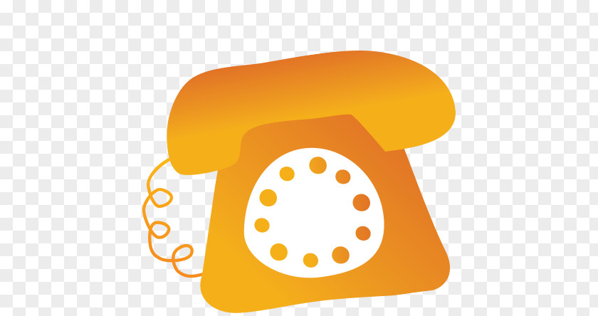 Orange Old Phone Product Design Clip Art Text Messaging PNG