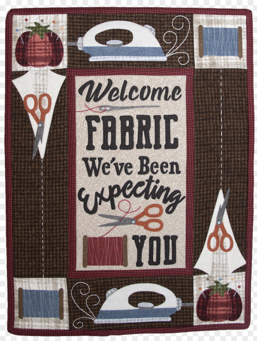 Welcome Sign Textile Quilt Online Shopping Television Show PNG