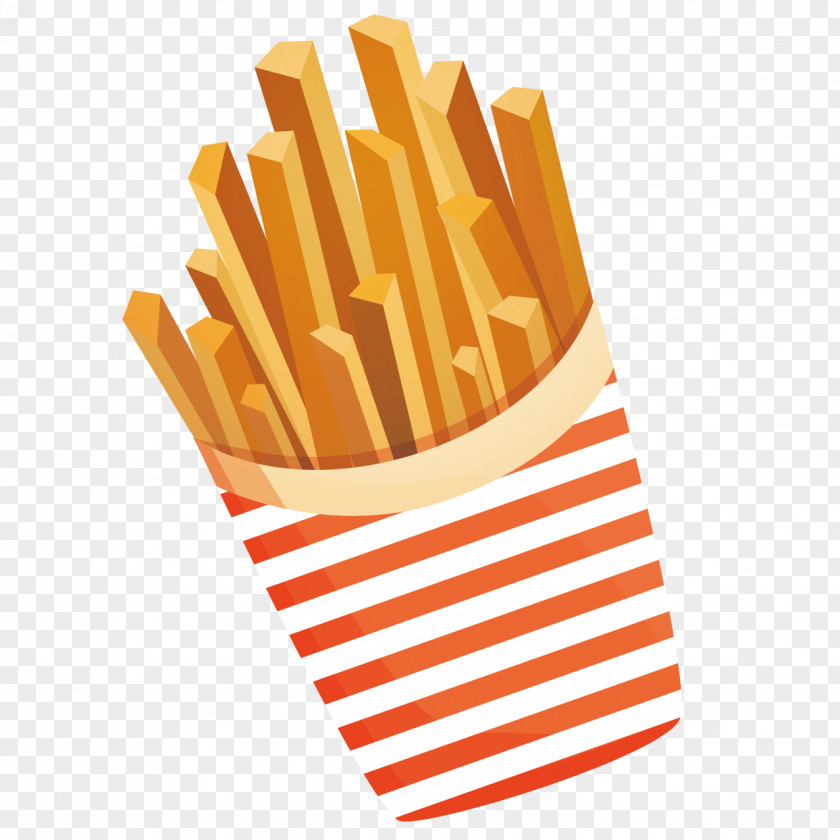 Cartoon Fries French Junk Food Cuisine Fast Fried Chicken PNG