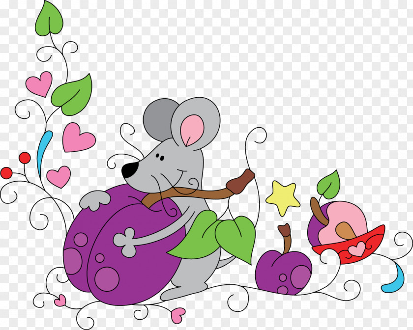 Computer Mouse Flowering Plant Cartoon Clip Art PNG