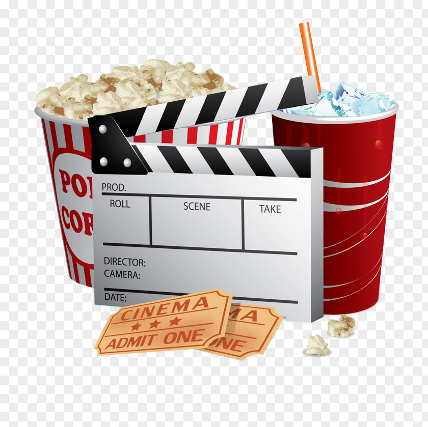 This Cartoon Brand Cola Popcorn Cinema Ticket Film PNG