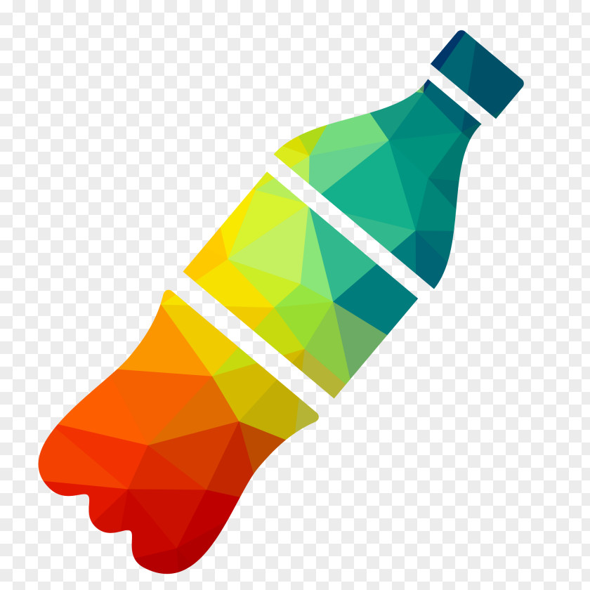 Vector Colorful Bottle Cola PNG