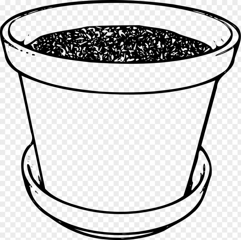 White Pot Cliparts Flowerpot Black Clip Art PNG