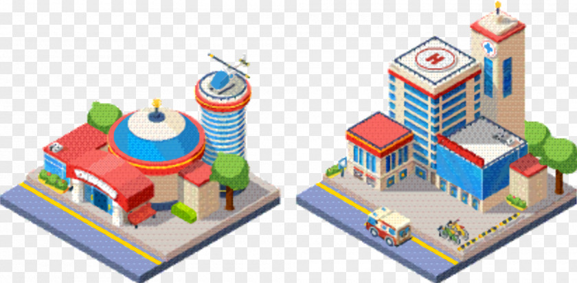 City Educational Toy Background PNG