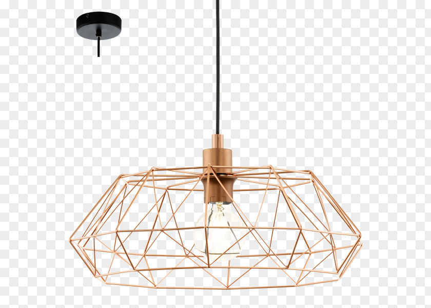 Copper Stove 60s Pendant Light Fixture EGLO Lighting PNG