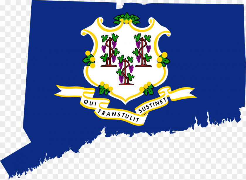 Flag Of Connecticut Hartford Map State PNG