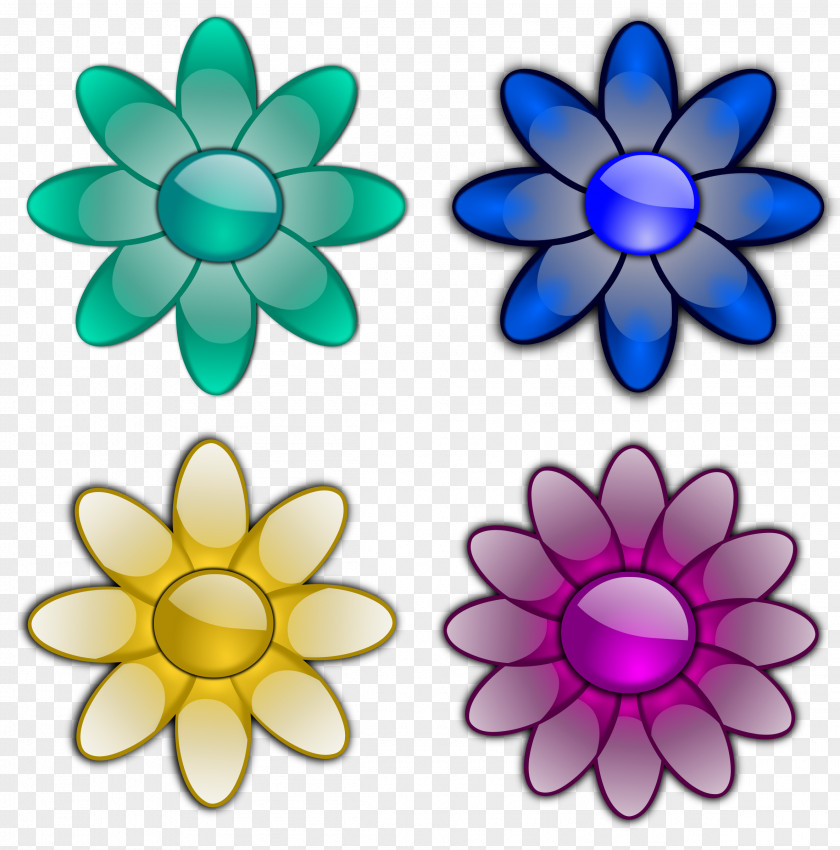 Glossy Cliparts Flower Free Content Clip Art PNG