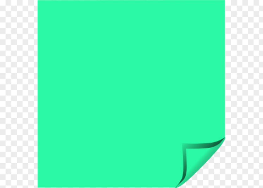 Sticky Note Green Brand Turquoise PNG