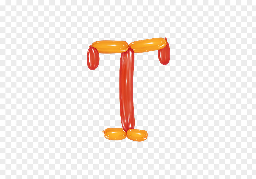 T Balloon Letter Alphanumeric PNG