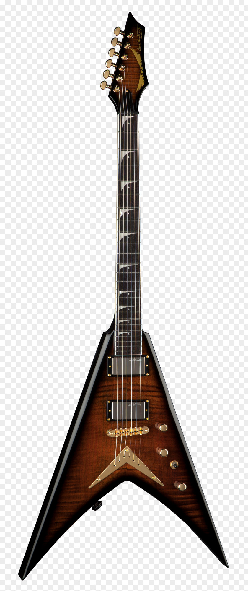 Electric Guitar Dean VMNT Razorback V Guitars PNG