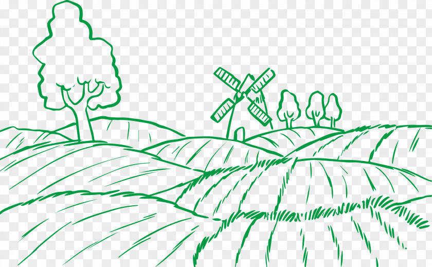 Field Farming Elements Agriculture Farm Clip Art PNG