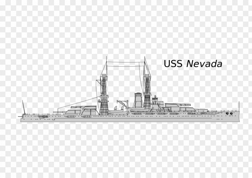 Nevada USS (BB-36) Battleship Dreadnought United States Navy PNG