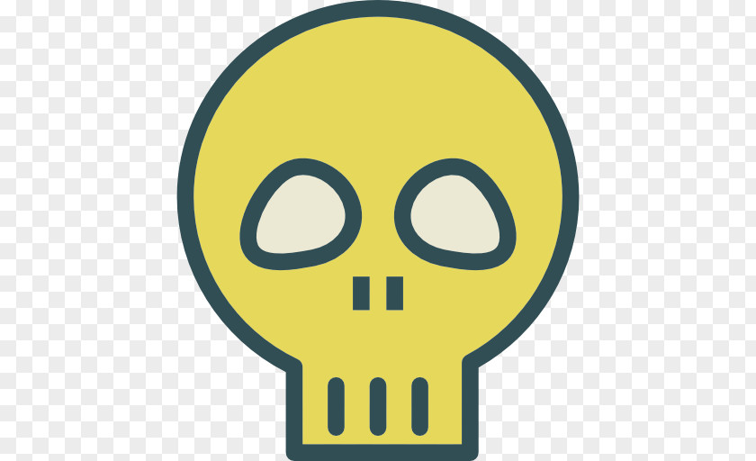 Red Skull Yellow PNG