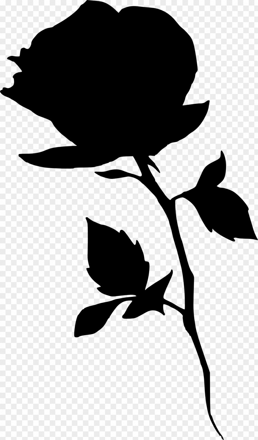 Rose Outline Silhouette Clip Art PNG