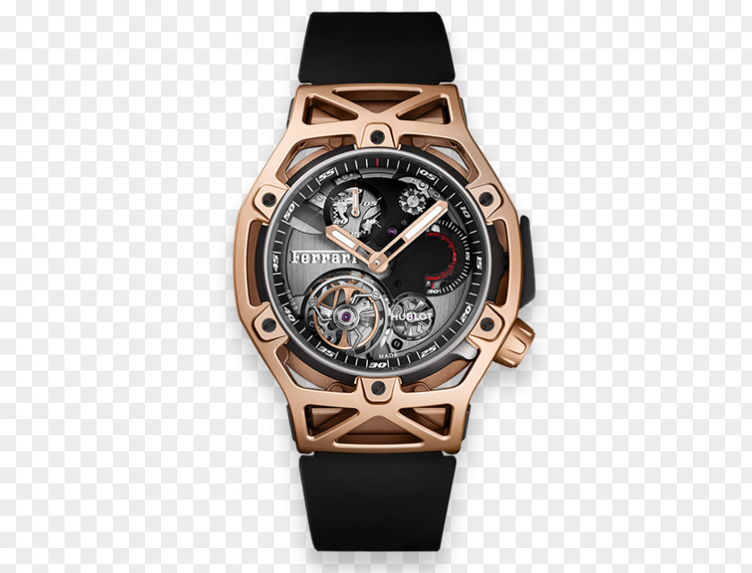 Rx King Chronograph Tourbillon Hublot Watch Gold PNG