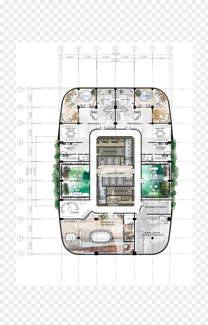 Building Price Tower Architecture High-rise Floor Plan PNG