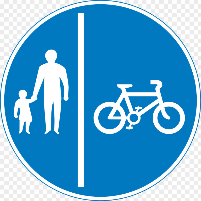 Cycling Bicycle Pedestrian Traffic Sign Road PNG