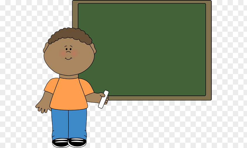 Child Blackboard Cartoon Green Clip Art PNG