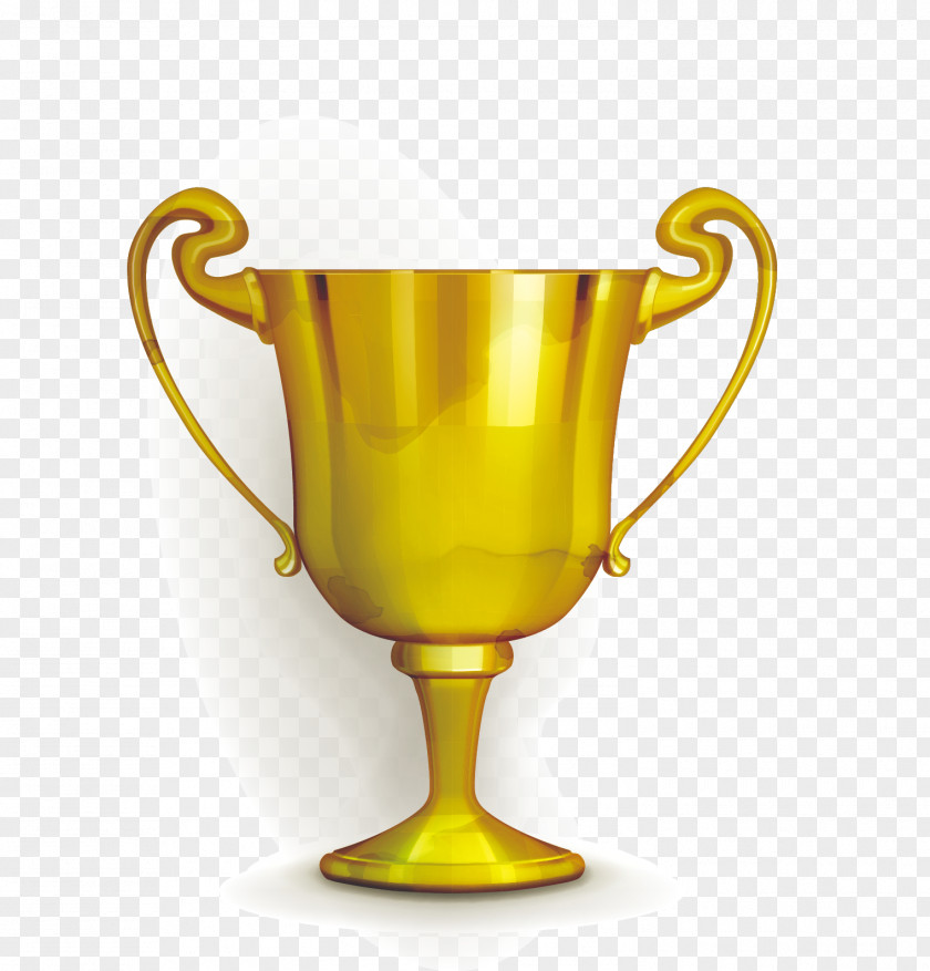 Crown Decoration Vector Design Gold Medal Trophy Cup PNG