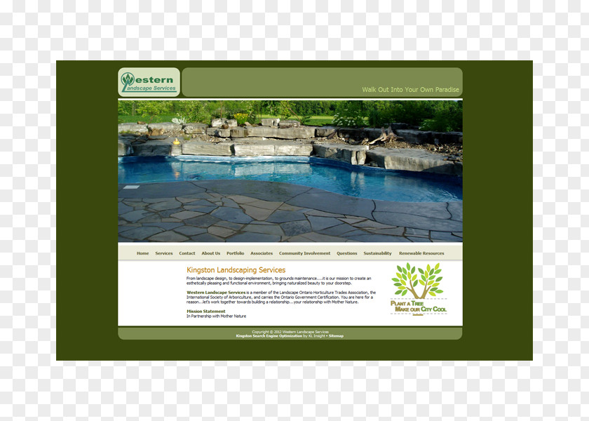 Alex Kingston Western Landscape Services KL Insight Web Design Water PNG