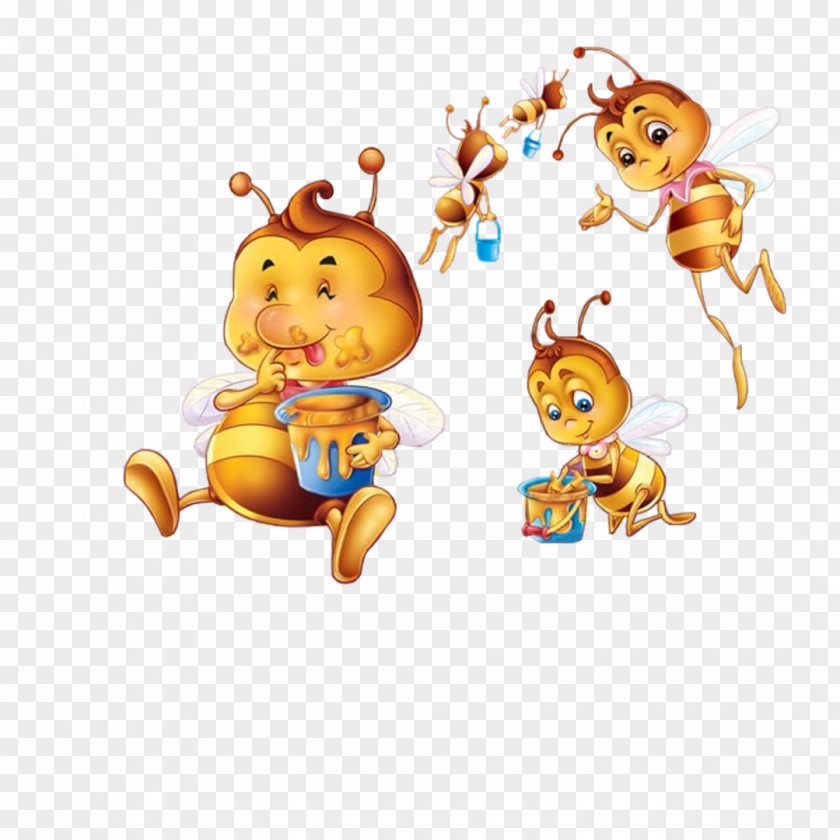 Bees Compartir Happiness Friendship PNG