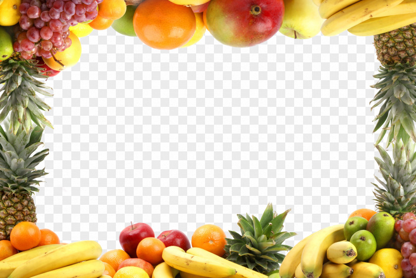 Fruit Border Pattern Vegetable Healthy Diet Clip Art PNG