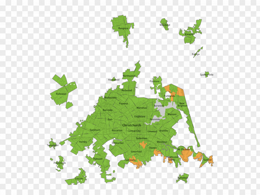 Rangiora Kaiapoi Coverage Map Graphics PNG