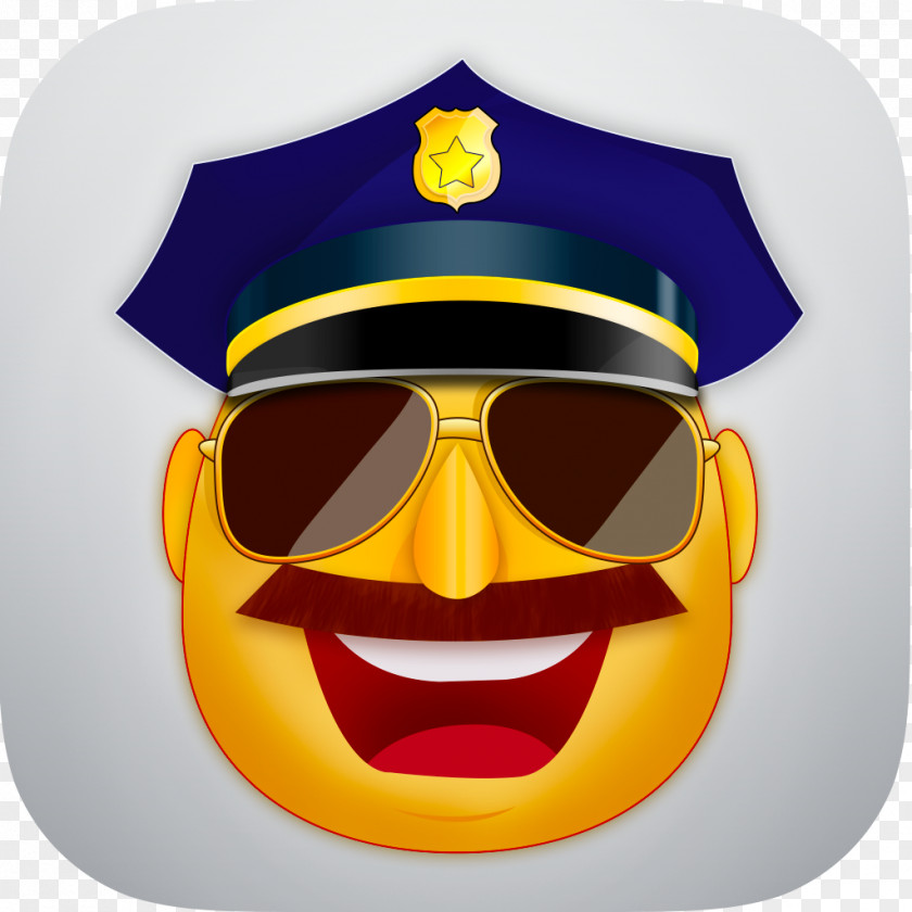 Cop Eyewear Glasses Goggles Smiley Visual Perception PNG