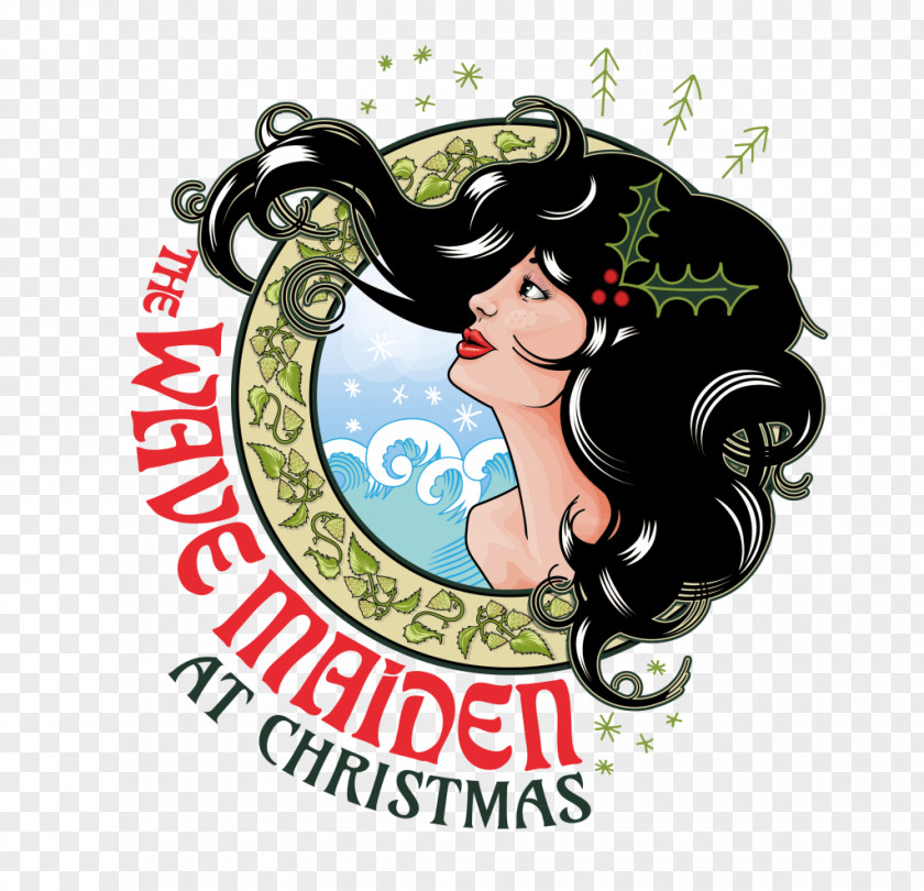 Maiden The Wave Beer Ice Cream Logo PNG