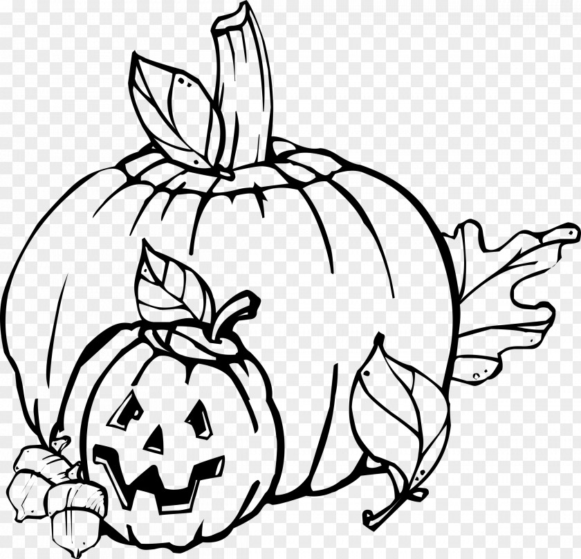Autumn Black And White Clip Art PNG