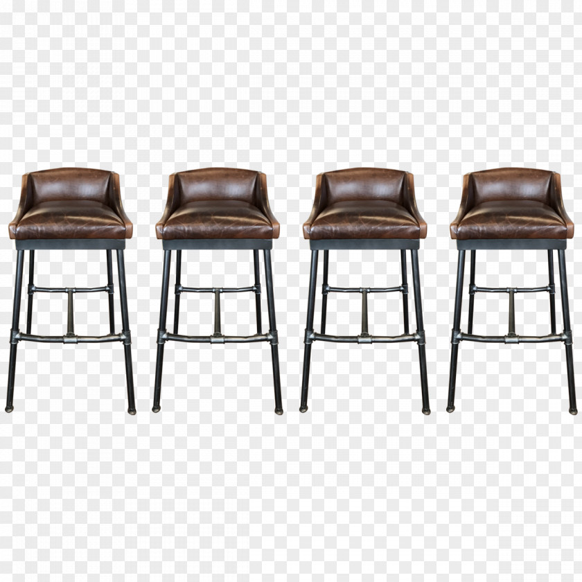 Four Legs Stool Bar Chair Armrest PNG