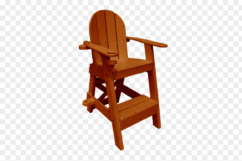 Lifeguard Tower Adirondack Chair Table Garden Furniture PNG