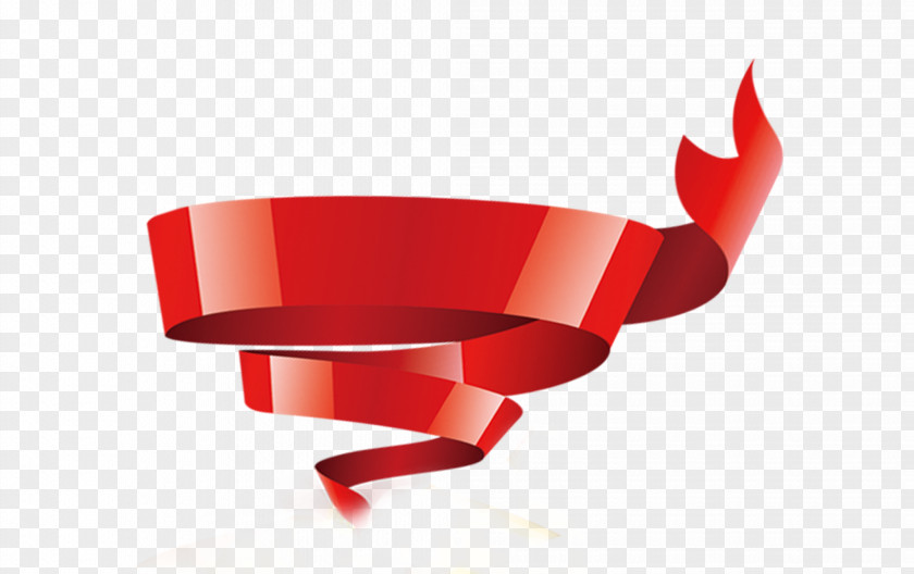 Simple Red Ribbon PNG