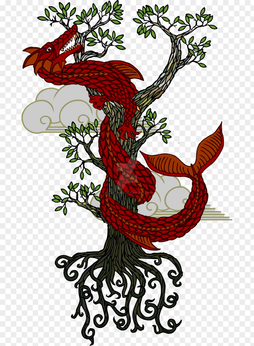 Tree Branch Dragon Tattoos & Gifts Of Life PNG