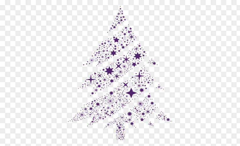 Vector Christmas Tree Snowflake PNG