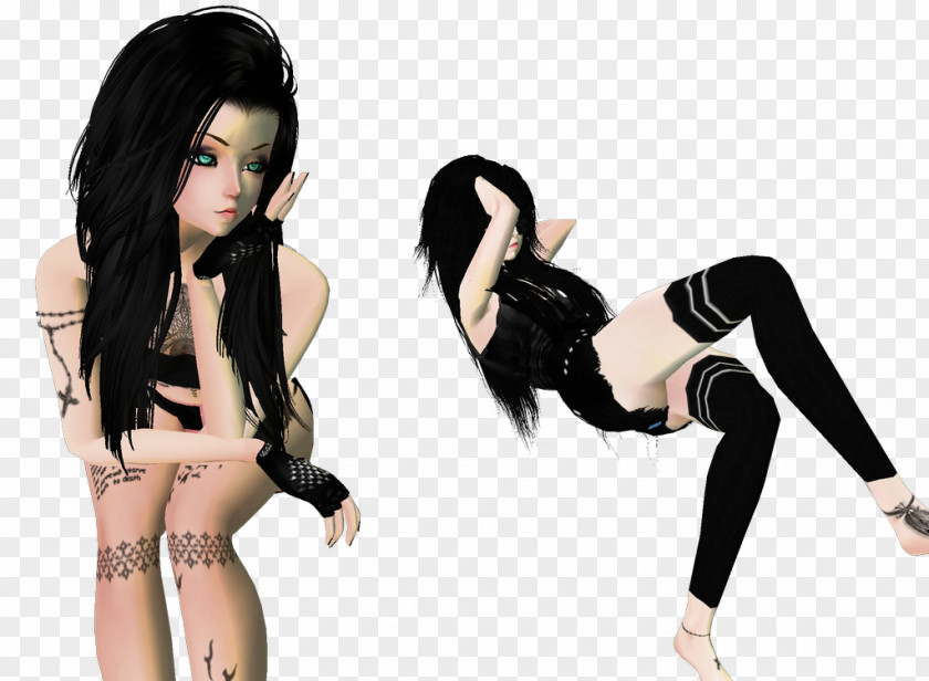 Black Hair Brown Character Fiction PNG