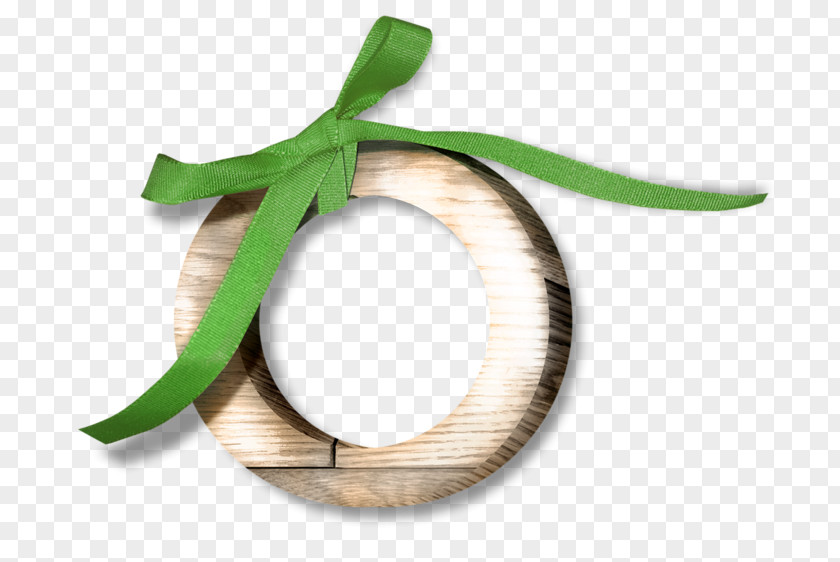 Green Wooden Bow Ring Circle Download Computer File PNG